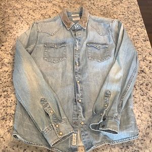 Mens Denim All saints button down
